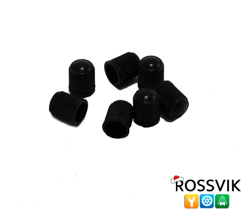 Колпачок для вентилей пластиковый, черный 100 шт  НОРМ от "Rossvik-SHOP"